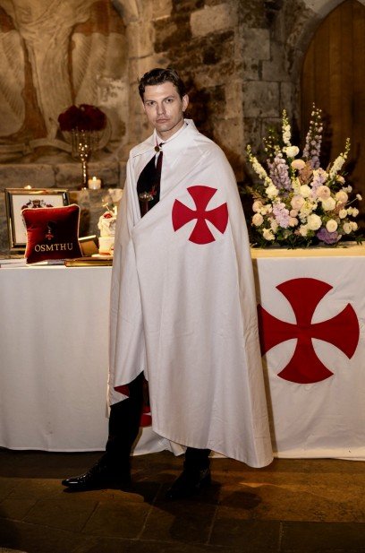 Ceremonial portrait of Walter Stojash following his investiture